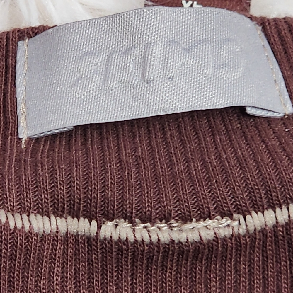 SKIMS COTTON RIB MOCK NECK TANK in Chocolate Size 4X - Picture 4 of 10